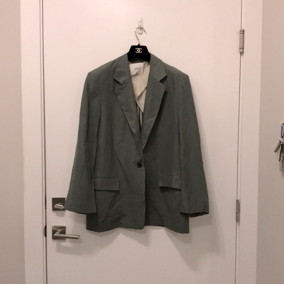 Wilfred “generation” linen blazer in green - med - Picture 11 of 16